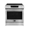 Donatello Espresso 30-Inch Slide-In Induction Range, Convection Oven, 5 Cooking Zones, Touch Control Panel