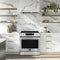 Donatello Espresso 30-Inch Slide-In Induction Range, Convection Oven, 5 Cooking Zones, Touch Control Panel