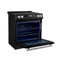 Donatello Espresso 30-Inch Slide-In Induction Range, Convection Oven, 5 Cooking Zones, Touch Control Panel