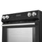 Donatello Espresso 30-Inch Slide-In Induction Range, Convection Oven, 5 Cooking Zones, Touch Control Panel
