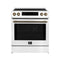Donatello Espresso 30-Inch Slide-In Induction Range, Convection Oven, 5 Cooking Zones, Touch Control Panel