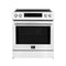 Donatello Espresso 30-Inch Slide-In Induction Range, Convection Oven, 5 Cooking Zones, Touch Control Panel