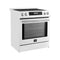 Donatello Espresso 30-Inch Slide-In Induction Range, Convection Oven, 5 Cooking Zones, Touch Control Panel