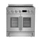Torino 30 Inch French Door Induction Range with Air Fryer and True Convection Oven