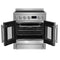 Torino 30 Inch French Door Induction Range with Air Fryer and True Convection Oven
