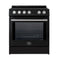 Leonardo Espresso 30-Inch Slide-In Induction Range, Convection Oven, 5 Cooking Zones, Touch Control Panel