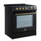 Leonardo Espresso 30-Inch Slide-In Induction Range, Convection Oven, 5 Cooking Zones, Touch Control Panel