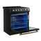Leonardo Espresso 30-Inch Slide-In Induction Range, Convection Oven, 5 Cooking Zones, Touch Control Panel