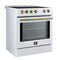 Leonardo Espresso 30-Inch Slide-In Induction Range, Convection Oven, 5 Cooking Zones, Touch Control Panel