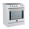 Leonardo Espresso 30-Inch Slide-In Induction Range, Convection Oven, 5 Cooking Zones, Touch Control Panel