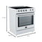 Leonardo Espresso 30-Inch Slide-In Induction Range, Convection Oven, 5 Cooking Zones, Touch Control Panel