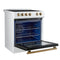 Leonardo Espresso 30-Inch Slide-In Induction Range, Convection Oven, 5 Cooking Zones, Touch Control Panel