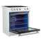 Leonardo Espresso 30-Inch Slide-In Induction Range, Convection Oven, 5 Cooking Zones, Touch Control Panel