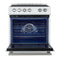 Leonardo Espresso 30-Inch Slide-In Induction Range, Convection Oven, 5 Cooking Zones, Touch Control Panel