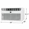 12,000 BTU Through the Wall Room Air Conditioner with WiFi