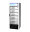 Freezer, Single Section Glass Door Merchandiser – Silver Exterior