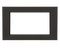 30" Black Stainless Steel Microwave Trim Kit