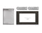 30" Black Stainless Steel Microwave Trim Kit