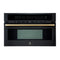 Oliena Espresso Black 30-Inch Built-In Microwave and Convection Oven Combo, 1.6 cu.ft, 1750W Convection, 1000W Microwave, Stainless Steel Interior, Glass Touch Controls, Sensor Cooking