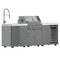 Bulnes 30-Inch BBQ, 60,000 BTU, 3 Burners with Sear & Rotisserie Infrared Burners, Outdoor Kitchen with 1.8 cu.ft. Beverage Center & Sintered Stone Countertops
