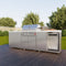 Bulnes 30-Inch BBQ, 60,000 BTU, 3 Burners with Sear & Rotisserie Infrared Burners, Outdoor Kitchen with 1.8 cu.ft. Beverage Center & Sintered Stone Countertops