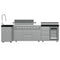 Bulnes 40-Inch BBQ, 95,000 BTU, 5 Burners, Sear & Rotisserie Infrared with Side Burner, Outdoor Kitchen with 1.8 cu.ft. Beverage Center & Granite Countertops