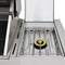 Bulnes 40-Inch BBQ, 95,000 BTU, 5 Burners, Sear & Rotisserie Infrared with Side Burner, Outdoor Kitchen with 1.8 cu.ft. Beverage Center & Granite Countertops