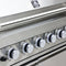 Bulnes 40-Inch BBQ, 95,000 BTU, 5 Burners, Sear & Rotisserie Infrared with Side Burner, Outdoor Kitchen with 1.8 cu.ft. Beverage Center & Granite Countertops