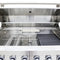 Bulnes 40-Inch BBQ, 95,000 BTU, 5 Burners, Sear & Rotisserie Infrared with Side Burner, Outdoor Kitchen with 1.8 cu.ft. Beverage Center & Sintered Stone Countertops
