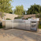 Bulnes 40-Inch BBQ, 95,000 BTU, 5 Burners, Sear & Rotisserie Infrared with Side Burner, Outdoor Kitchen with 1.8 cu.ft. Beverage Center & Sintered Stone Countertops