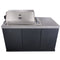 Rimini Outdoor Kitchen 30" BBQ 62,600 BTU, 3 Burners with Sear & Rotisserie, 2.4 cu.ft. Beverage Center, Sink, Cabinets & Sintered Stone Countertop