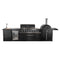 All’Aperto 87,600 BTU Outdoor Kitchen, 4 Burners, Infrared Burners, Side Burner, Sintered Stone Countertops, Gas Pizza Oven, Sink Module, Bar & Beverage Center