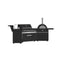 All’Aperto 87,600 BTU Outdoor Kitchen, 4 Burners, Infrared Burners, Side Burner, Sintered Stone Countertops, Gas Pizza Oven, Sink Module, Bar & Beverage Center