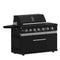 All’Aperto 87,600 BTU Outdoor Kitchen, 4 Burners, Infrared Burners, Side Burner, Sintered Stone Countertops, Gas Pizza Oven, Sink Module, Bar & Beverage Center