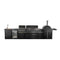 All’Aperto 99,600 BTU Outdoor Kitchen, 5 Burners, Infrared Burners, Side Burner, Sintered Stone Countertops, Gas Pizza Oven, Sink Module, Bar & Beverage Center