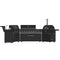 All’Aperto 99,600 BTU Outdoor Kitchen, 5 Burners, Infrared Burners, Side Burner, Sintered Stone Countertops, Gas Pizza Oven, Sink Module, Bar & Beverage Center