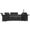 All’Aperto 99,600 BTU Outdoor Kitchen, 5 Burners, Infrared Burners, Side Burner, Sintered Stone Countertops, Gas Pizza Oven, Sink Module, Bar & Beverage Center