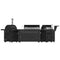 All’Aperto 99,600 BTU Outdoor Kitchen, 5 Burners, Infrared Burners, Side Burner, Sintered Stone Countertops, Gas Pizza Oven, Sink Module, Bar & Beverage Center