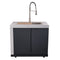 Rimini Outdoor Kitchen: 30" BBQ 62,600 BTU, 4.8 cu.ft. Refrigerators, Countertops