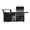 All’Aperto 62,600 BTU BBQ, 3 Burners, Infrared Burners, Sink Module, Sintered Stone Countertops, Bar and Beverage Center