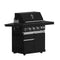 All’Aperto 62,600 BTU BBQ, 3 Burners, Infrared Burners, Sink Module, Sintered Stone Countertops, Bar and Beverage Center