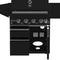 All’Aperto 62,600 BTU BBQ, 3 Burners, Infrared Burners, Sink Module, Sintered Stone Countertops, Bar and Beverage Center