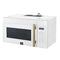 Fornace 30-Inch Over the Range Convection Microwave, White – 1.5 cu.ft, 300 CFM Vent, Touch Control, LED Light