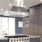 Coppito 36-Inch Island Range Hood, , LED Lighting, Adjustable Fan Speeds