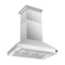 Coppito 48-Inch Island Range Hood, , LED Lighting, Adjustable Fan Speeds