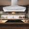 Coppito 60-Inch Island Range Hood, , LED Lighting, Adjustable Fan Speeds