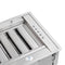Frassanito 48-Inch Recessed Range Hood, Baffle Filters, LED Lighting