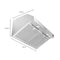 Bari Espresso 30-Inch Under Cabinet Range Hood, Stainless Steel, 400 CFM, LED Lighting, Dishwasher-Safe Baffle Filters, 4-Speed Fan Control