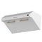 Bari Espresso 30-Inch Under Cabinet Range Hood, , 600 CFM, LED Lighting, Dishwasher-Safe Baffle Filters, 3-Speed Fan Control