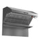Savona 48-Inch Wall Mount Range Hood, Baffle Filters, Backsplash Included